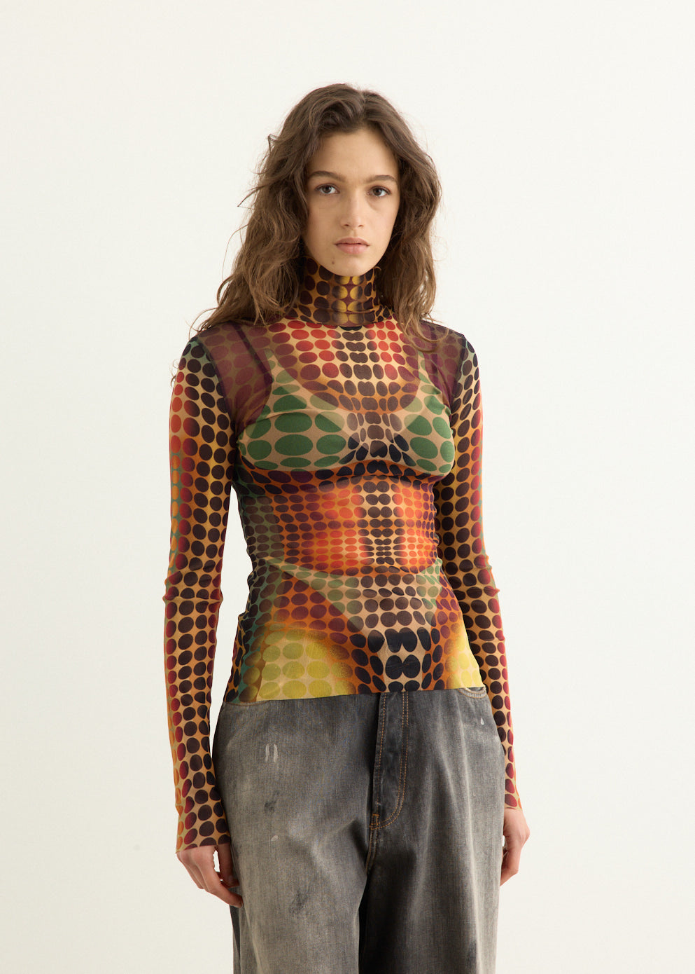 Re-Edition High Neck With Long Sleeves Top