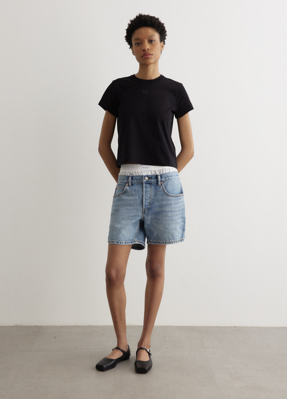 Alexander Wang - Boxer Loose Shorts - Shorts,All Products : American Fashion Style Bags On Sale Alexander Wang - Boxer Loose Shorts - Shorts,All Products : American Fashion Style Bags On Sale