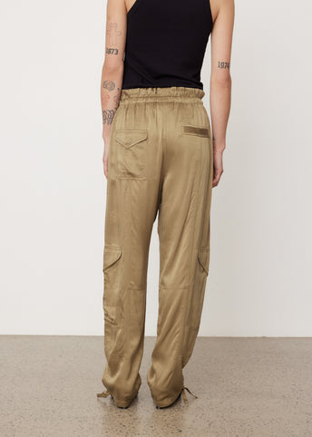 Washed Satin Pants