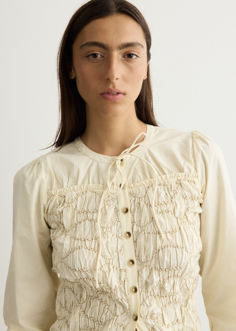 Elliana Smocked Cardi