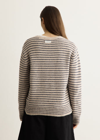 Alpaca Blend Stripe Pullover