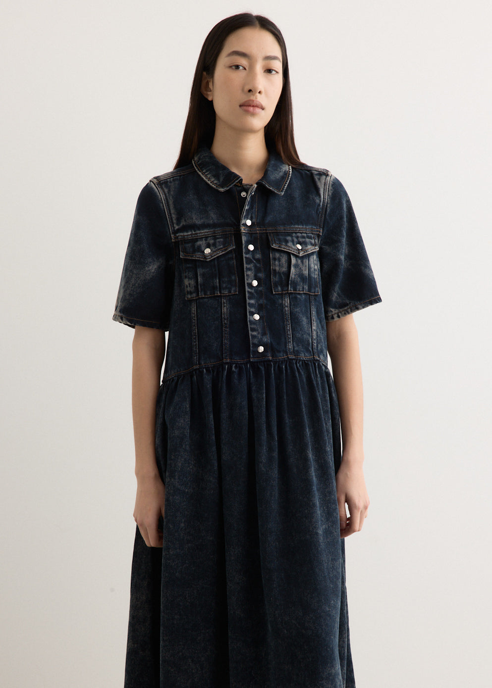 Light Denim Long Dress