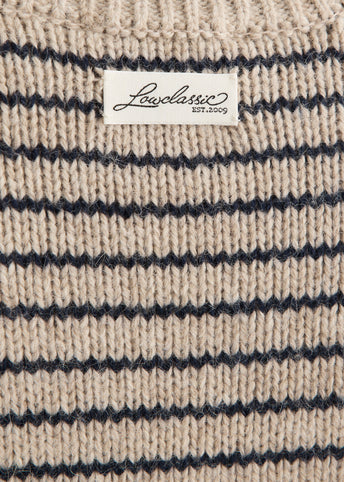 Alpaca Blend Stripe Pullover