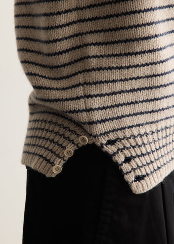 Alpaca Blend Stripe Pullover