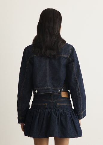 Rinse Denim Cropped Jacket