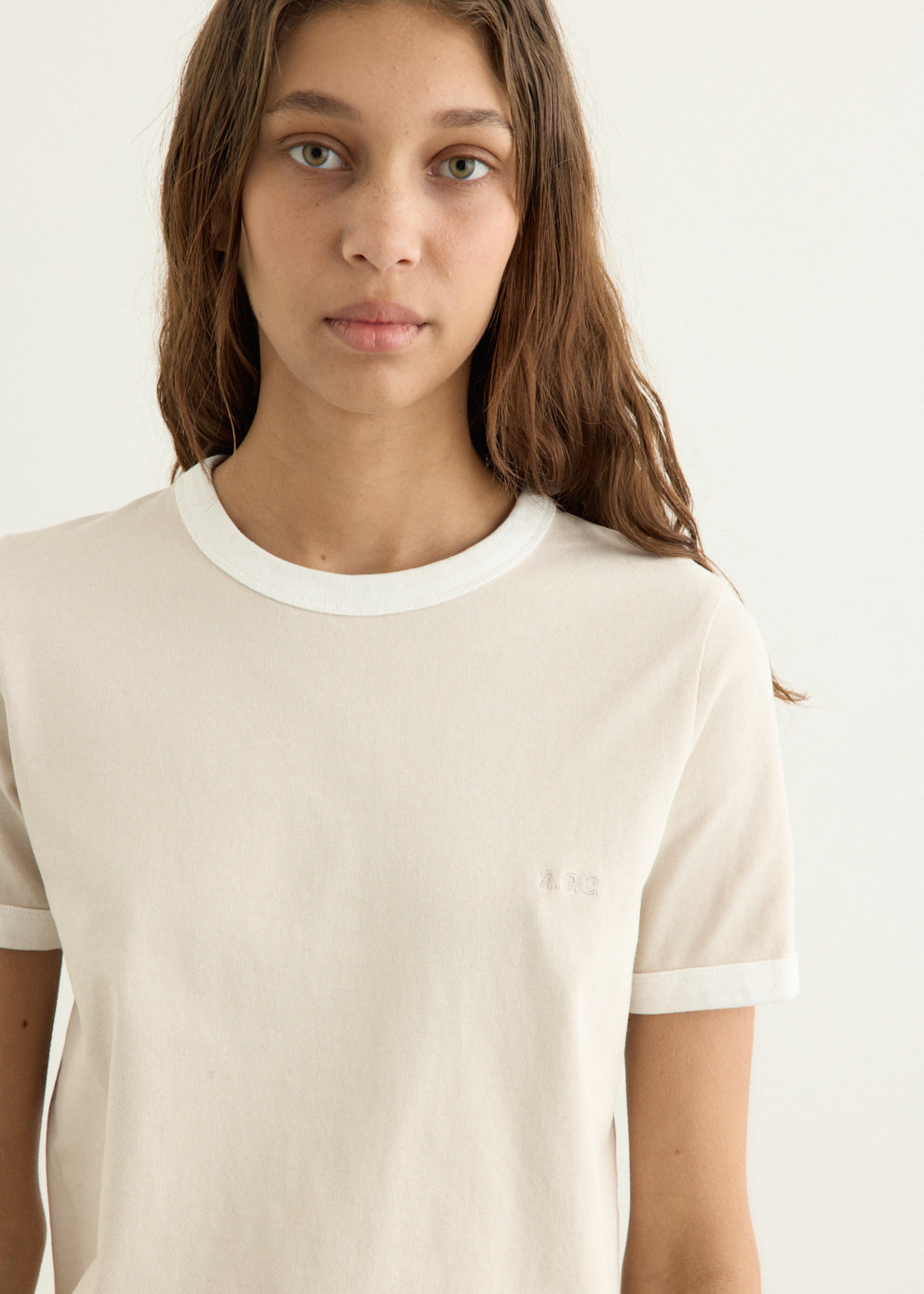 Crop Manche Courte Contrast T-Shirt