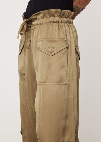 Washed Satin Pants