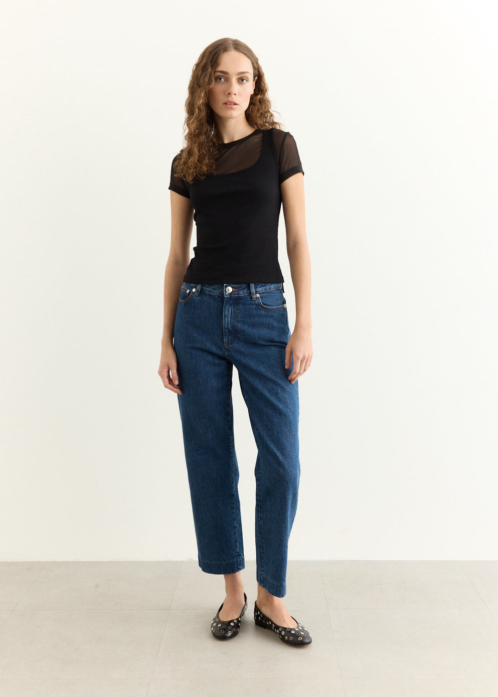 Waltz Double Layered Short Sleeve Top
