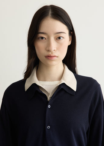 Silk Blend Polo Knit
