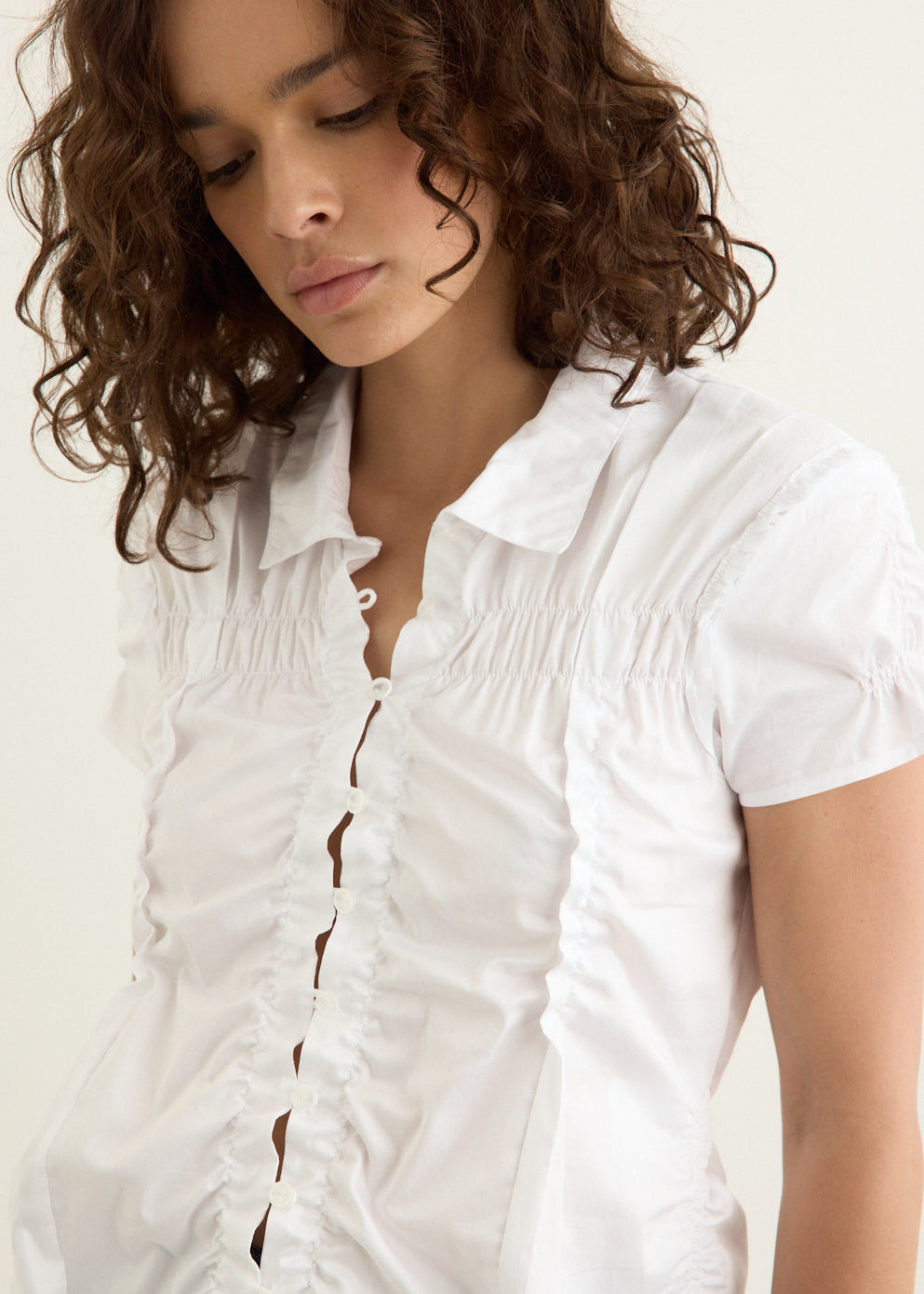 Wrinkle Half Sleeve Shirt