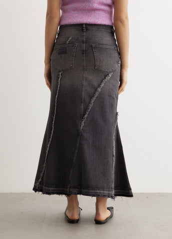 Tint Edge Denim Long Skirt