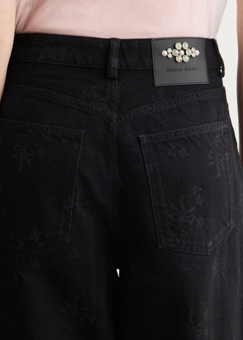 Wide Leg Utility Curve Jeans