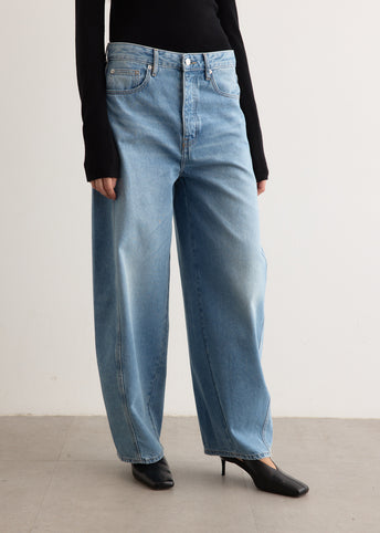 Mid Rise Balloon Jeans