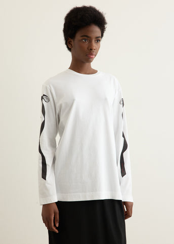 Ribbon Bow Tail Long Sleeve T-Shirt