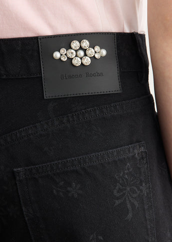 Wide Leg Utility Curve Jeans