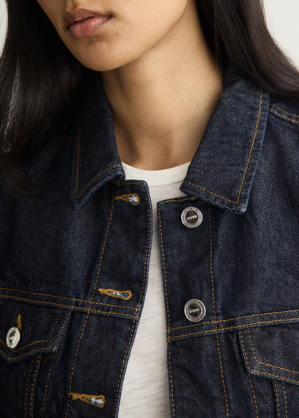 Rinse Denim Cropped Jacket