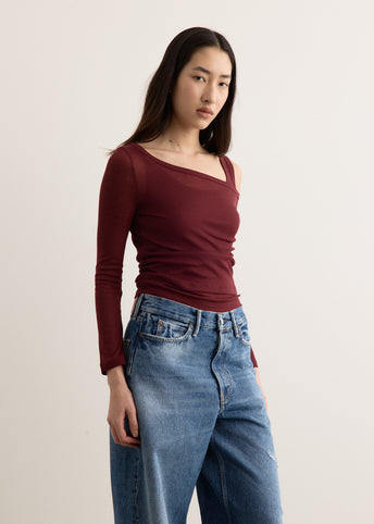 Addicted Double Layer Long Sleeve Top