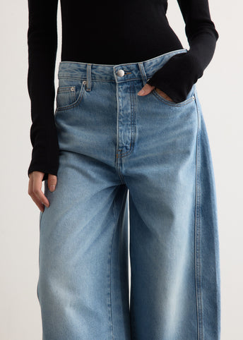 Mid Rise Balloon Jeans