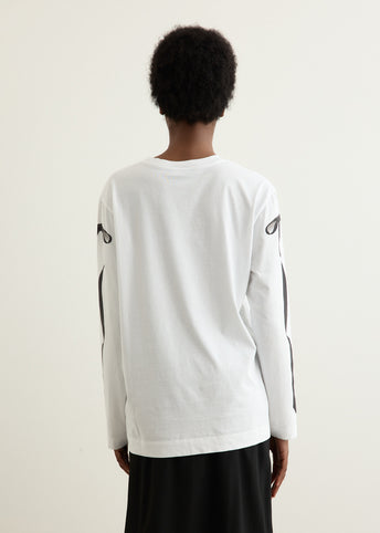 Ribbon Bow Tail Long Sleeve T-Shirt
