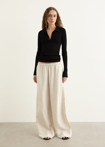 Relaxed Crushed Pants