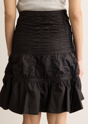 Padded Shirring Skirt