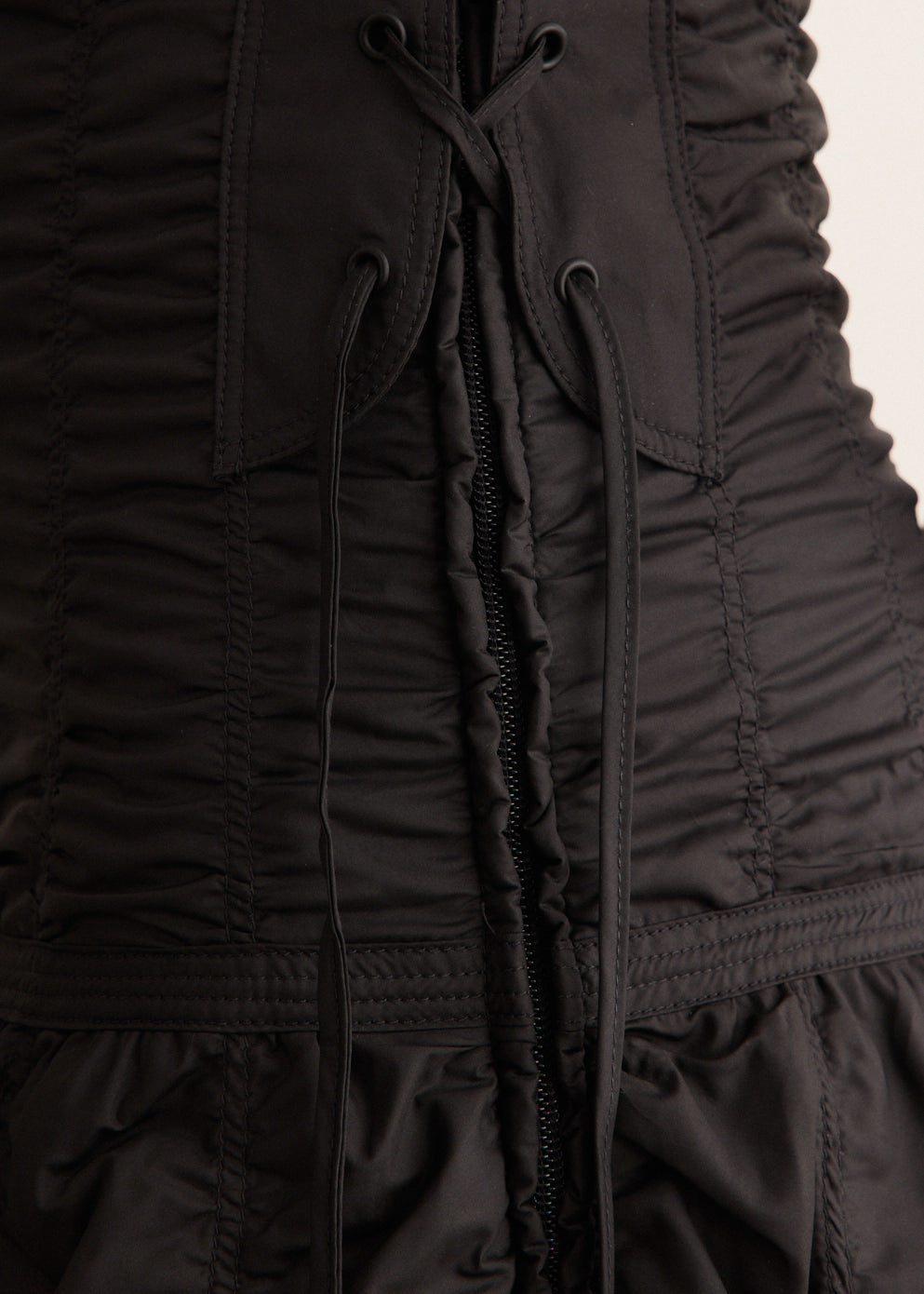 Padded Shirring Skirt