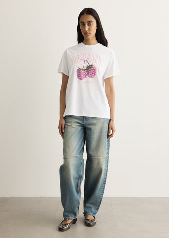 Basic Cotton Jersey Raspberry T-Shirt