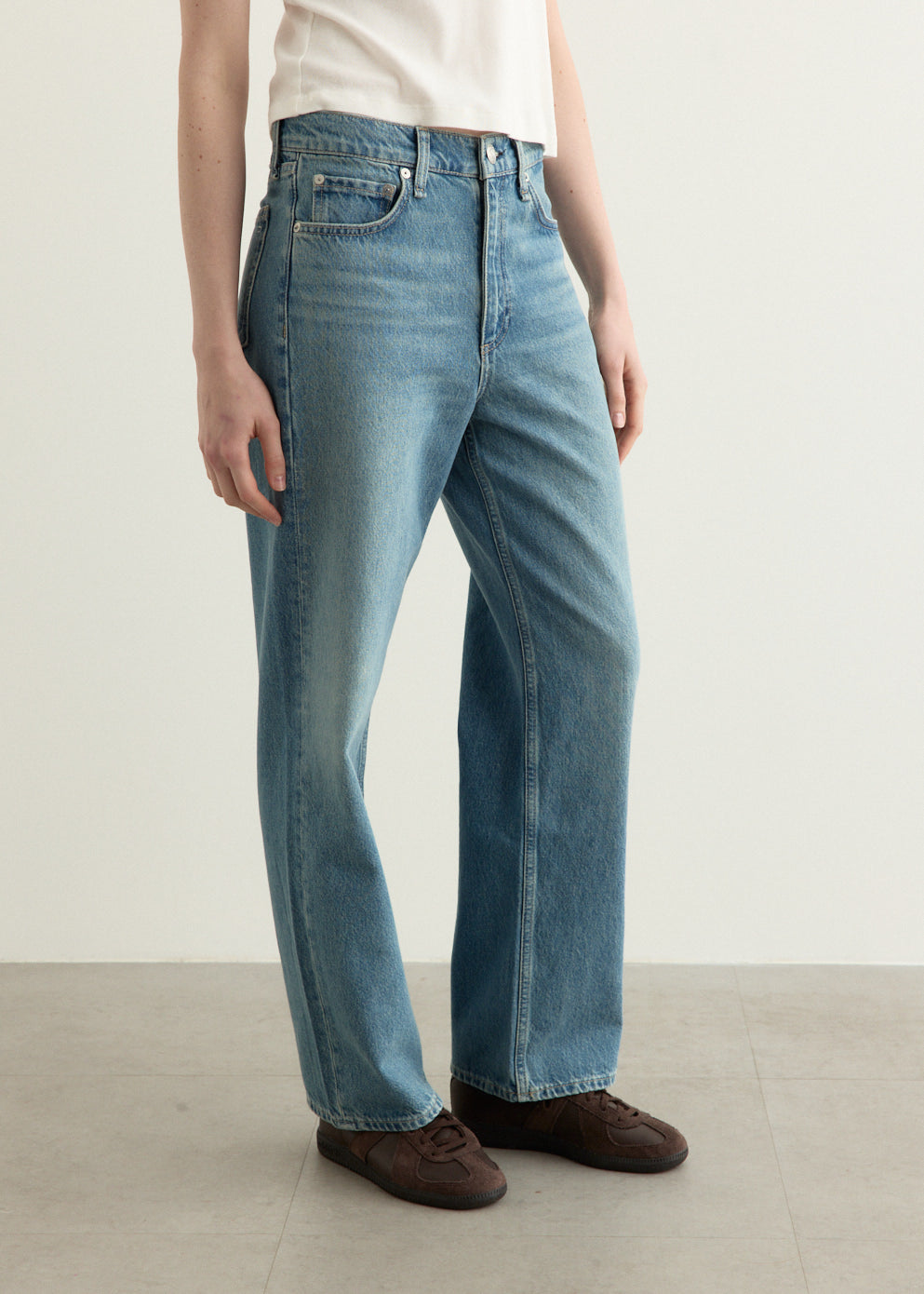 Shea High Rise Ankle Straight Jeans