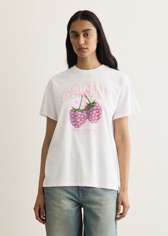 Basic Cotton Jersey Raspberry T-Shirt