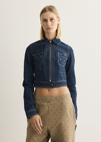 Midnight Blue Denim Trucker Jacket