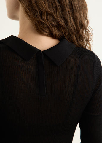 Petit Polo Knit Top