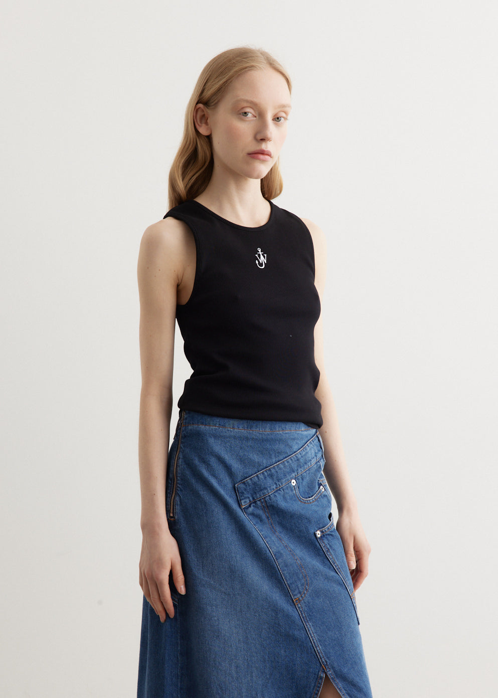 Anchor Embroidery Vest Top