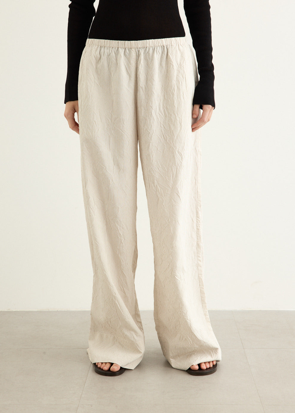 Relaxed Crushed Pants