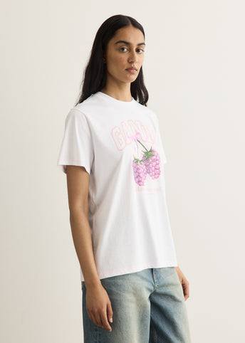 Basic Cotton Jersey Raspberry T-Shirt