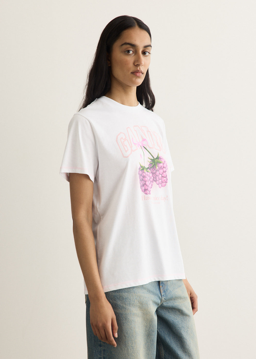Basic Cotton Jersey Raspberry T-Shirt