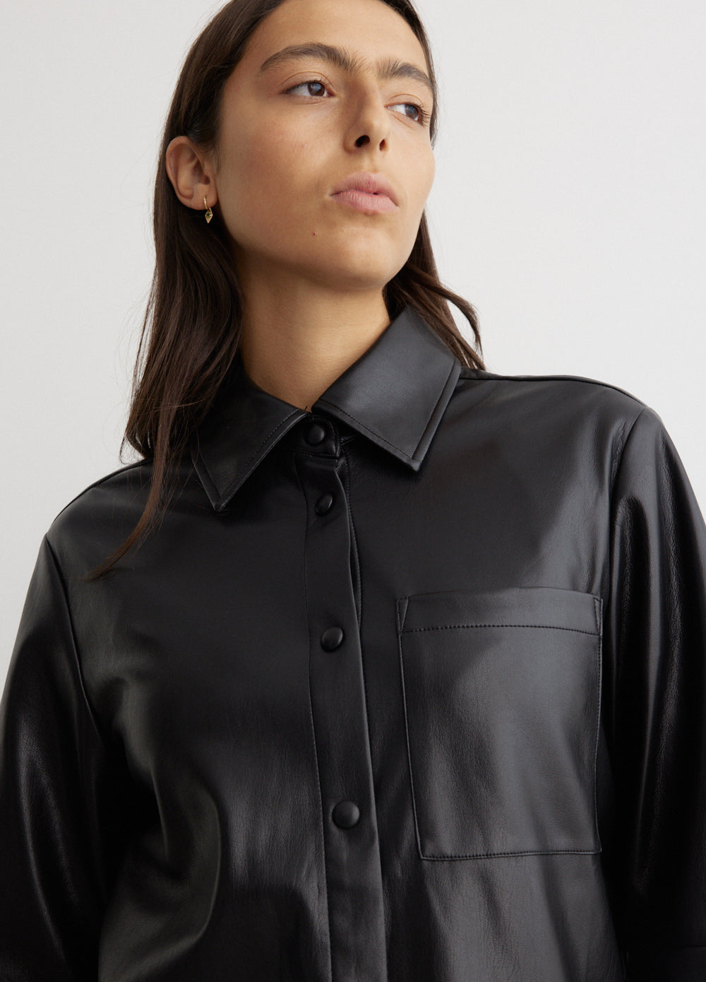 Chord Vegan Leather Overshirt