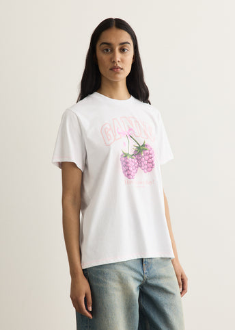 Basic Cotton Jersey Raspberry T-Shirt