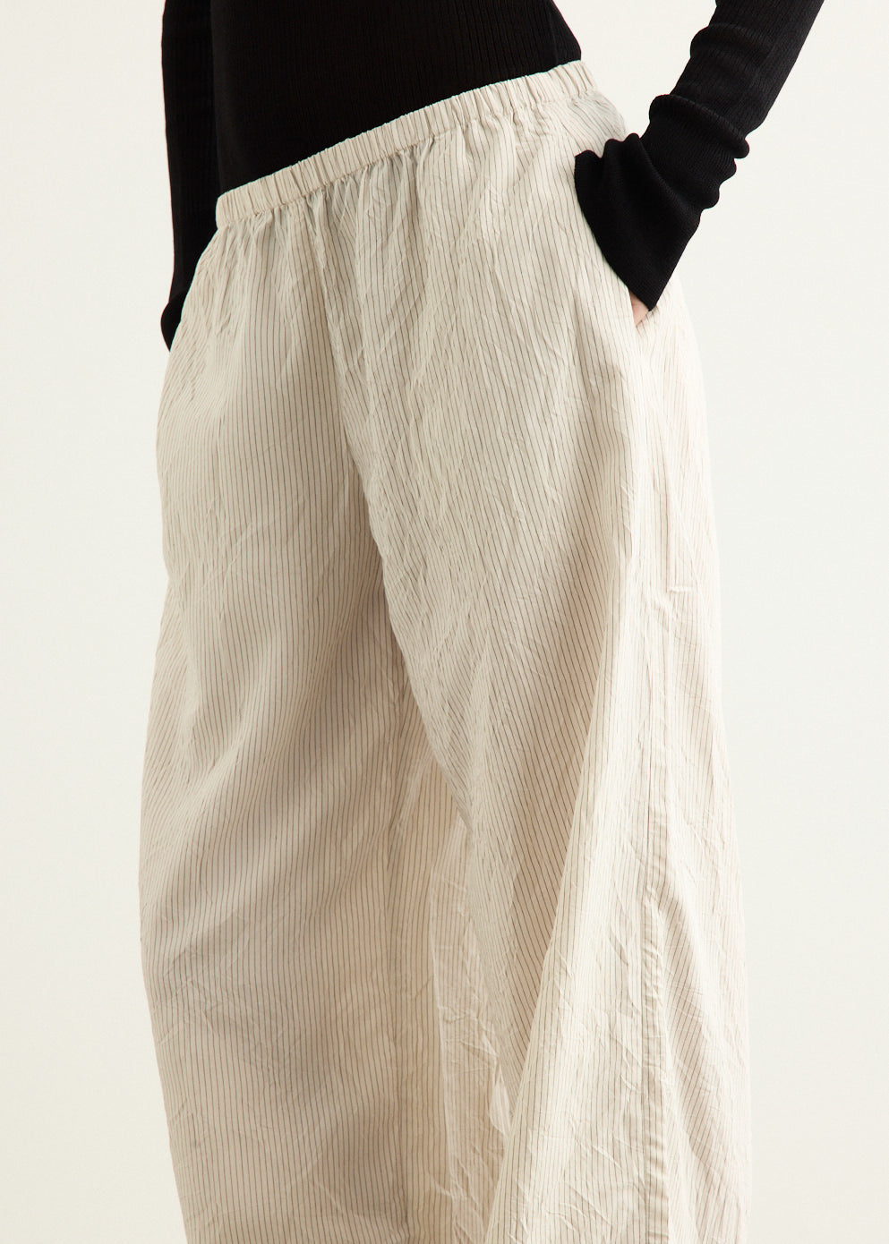 Relaxed Crushed Pants