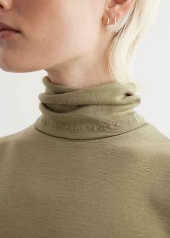 Fine Merino Sleeveless Turtleneck Top