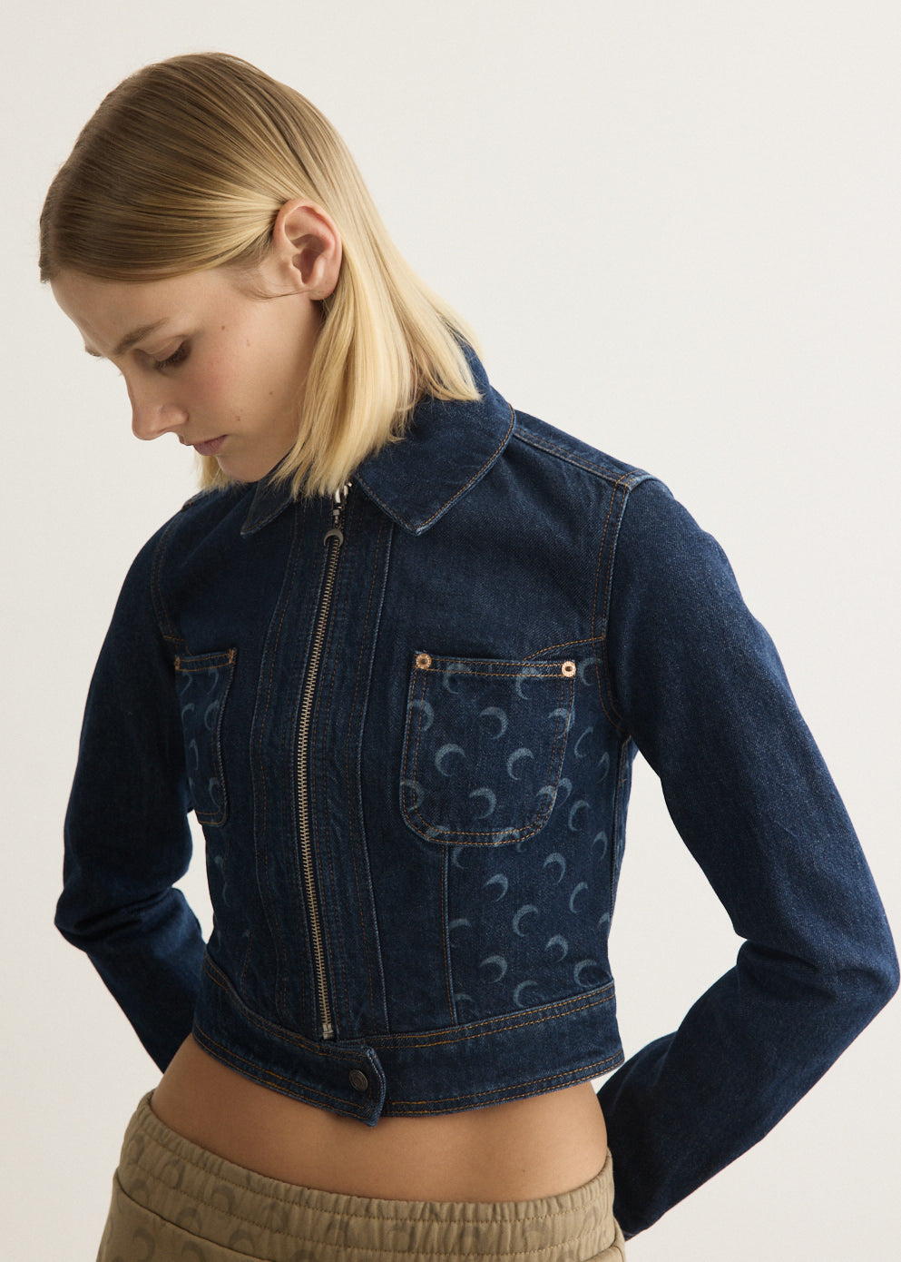 Midnight Blue Denim Trucker Jacket