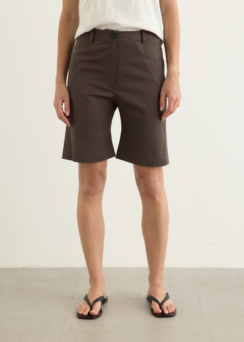 Flared Bermuda Pants