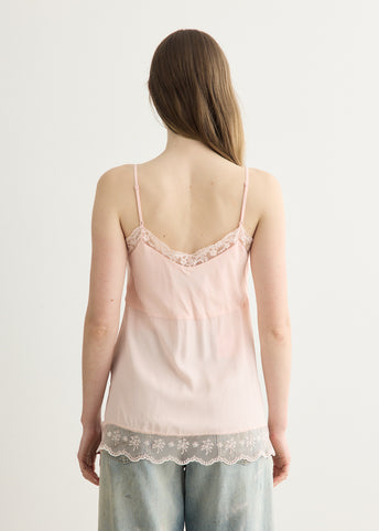 Lace Trim Negligee Cami