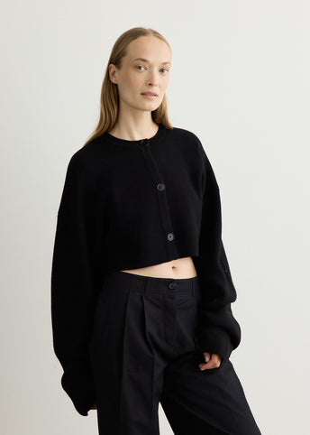 Cropped Oversized Cardigan