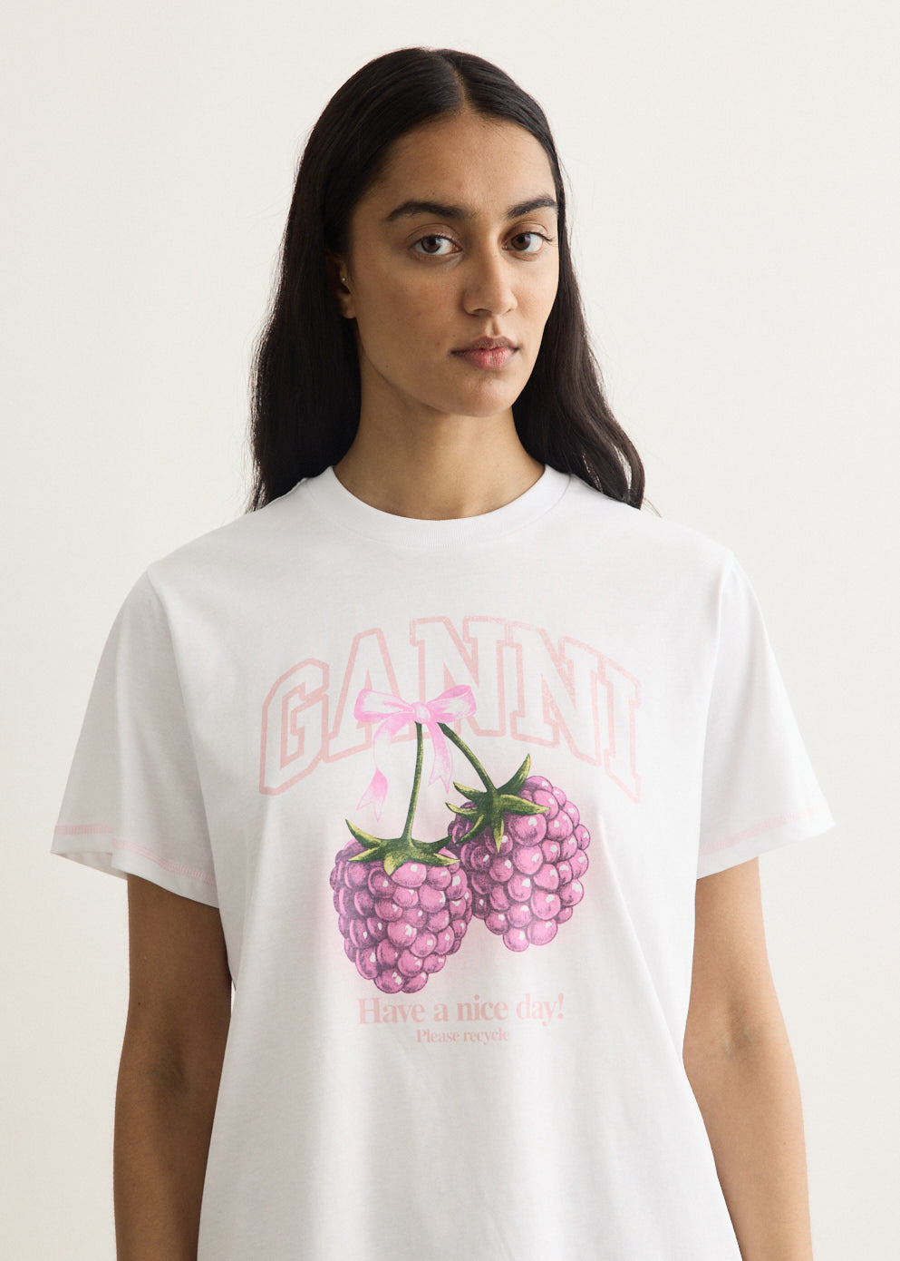 Basic Cotton Jersey Raspberry T-Shirt