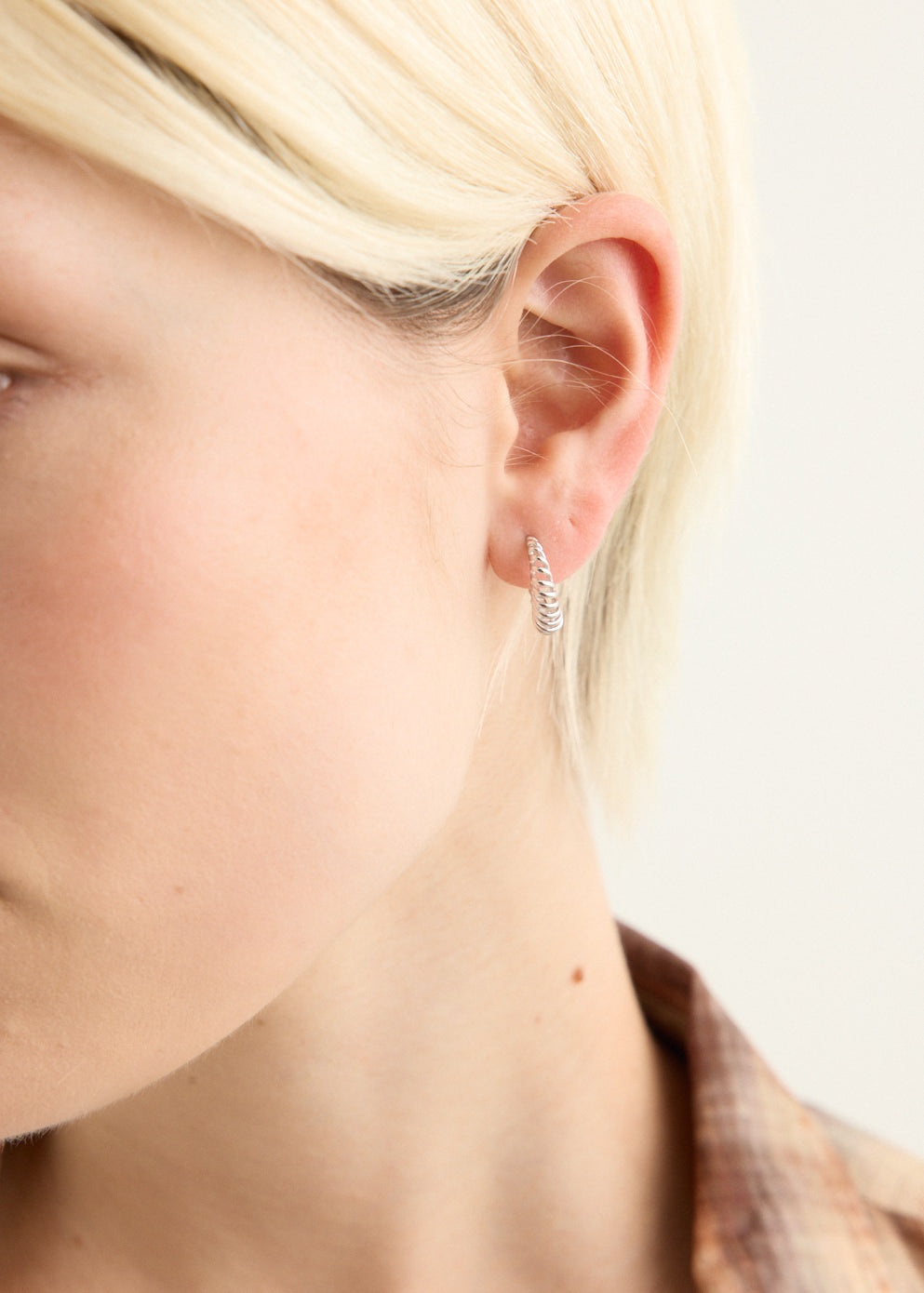 Silver Hoop Earrings Small