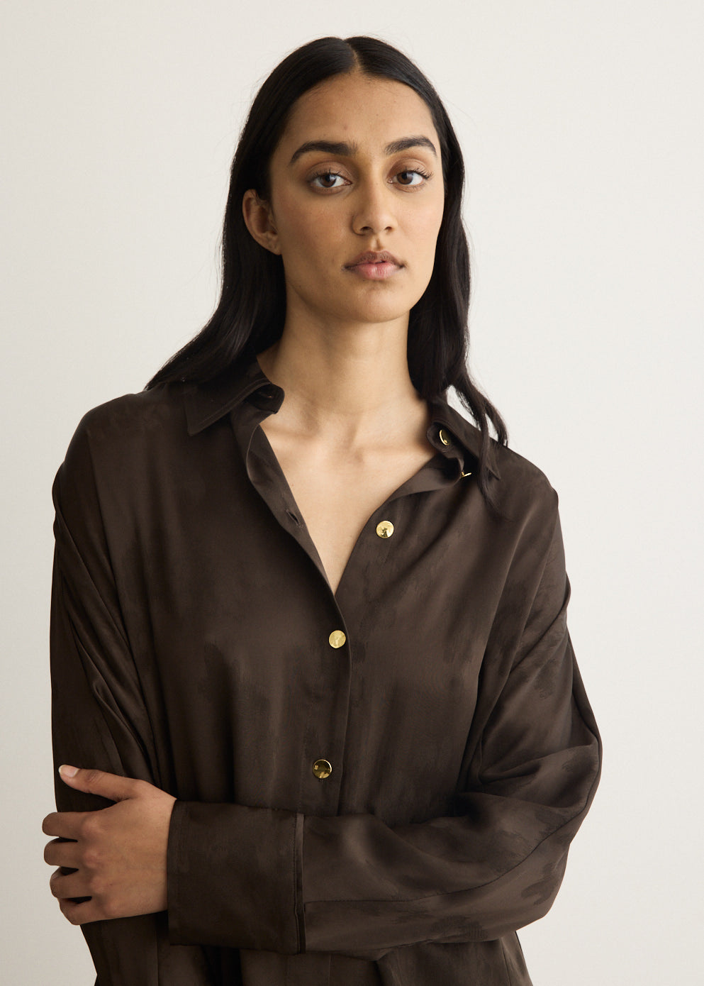 Jacquard Long Sleeve Shirt