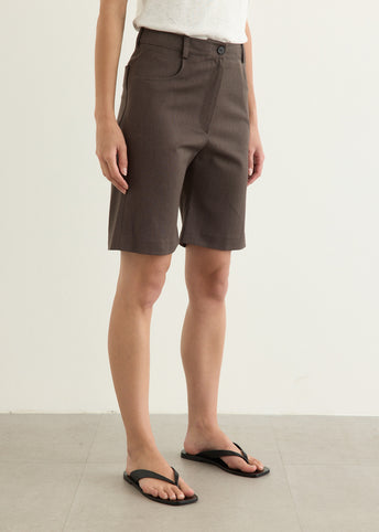 Flared Bermuda Pants