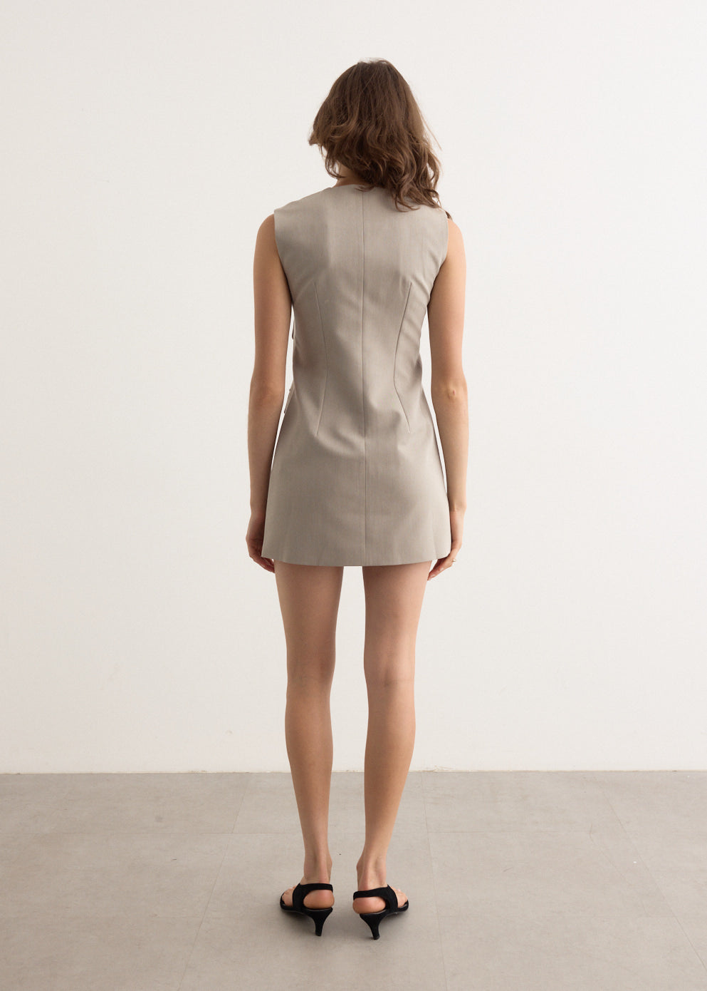 アメリ 24AW FLUFFY UTILITY VEST WITH DRESS FLUFFY UTILITY VEST WITH DRESS