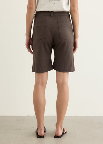 Flared Bermuda Pants