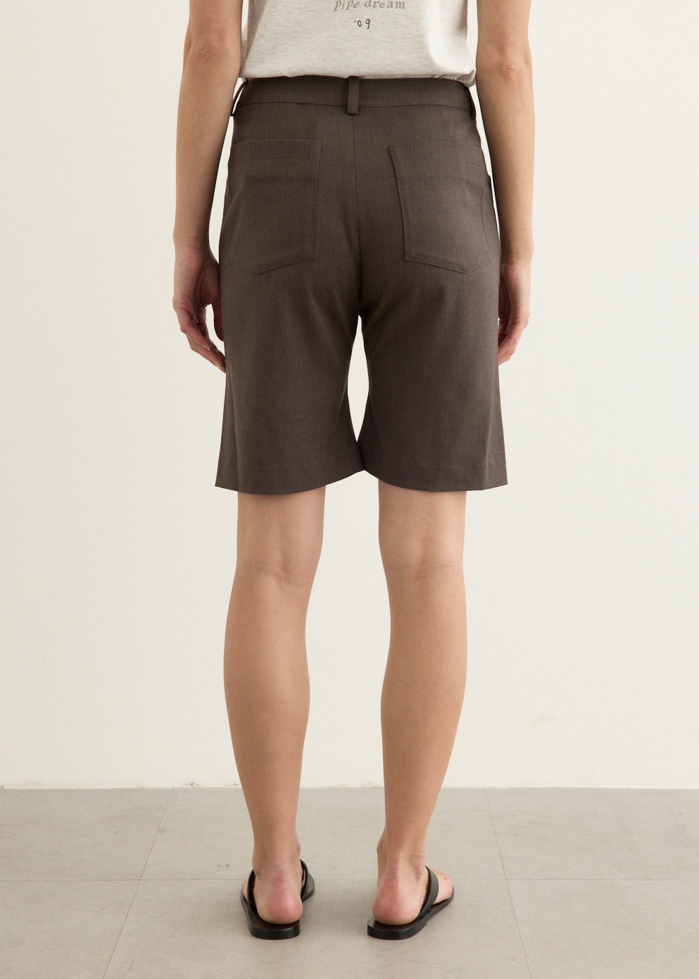 Flared Bermuda Pants